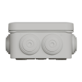 Boîte de dérivation 80x80x45 Schneider Mureva Box étanche 7 entrées couvercle clipsable gris