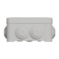 Boîte de dérivation 105x105x55 Schneider Mureva Box étanche 7 entrées couvercle à vis Gris