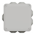 Boîte de dérivation 105x105x55 Schneider Mureva Box étanche 7 entrées couvercle à vis Gris
