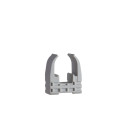 Clips à tube diamètre 20 Schneider Mureva Fix standard pour conduit gris 