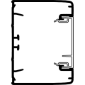 Schneider Electric Optiline 45 - Goulotte Aluminium - 75 X 55 Mm - 6 X 2 M