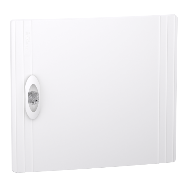 Prismaset xs - porte pleine ral9003 pour coffret encastré 1 rangée 13 modules