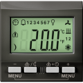 Unica KNX Graphite thermostat 2 modules