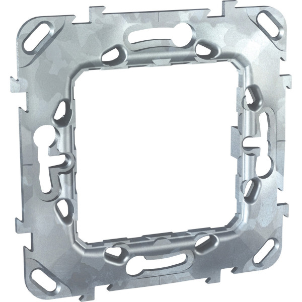 Support de fixation 2 modules Schneider Unica sans griffe 1 poste entraxe 71mm