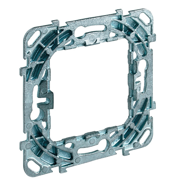 Support de fixation 2 modules Schneider Unica sans griffe 1 poste entraxe 71mm