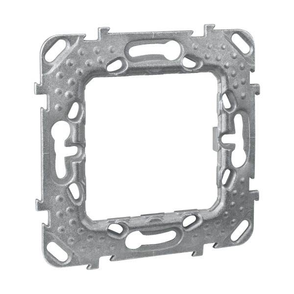 Support de fixation 2 modules Schneider Unica sans griffe 1 poste entraxe 71mm