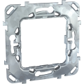 Support de fixation 2 modules Schneider Unica sans griffe 1 poste entraxe 71mm