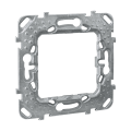 Support de fixation 2 modules Schneider Unica sans griffe 1 poste entraxe 71mm