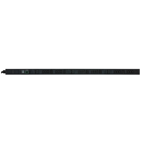 Easy pdu - mesuré - zero u - 22 kw 230v - (18) c13 & (6) c19 - iec309