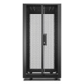 Baie easyrack 600mm/24u/1200mm avec toit, panneau latéral, roulettes, noir