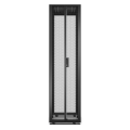 Baie easyrack 600mm/48u/1000mm avec toit, sans panneau latéral, roulettes, noir