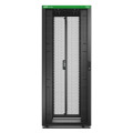 Baie easyrack 800mm/42u/1000mm avec toit, sans panneau latéral, roulettes, noir