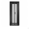 Baie easyrack 800mm/42u/1000mm avec toit, panneau latéral, roulettes, noir