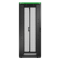 Baie easyrack 800mm/42u/1200mm avec toit, sans panneau latéral, roulettes, noir