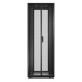 Baie easyrack 800mm/48u/1000mm avec toit, sans panneau latéral, roulettes, noir