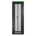 Baie easyrack 800mm/48u/1000mm avec toit, sans panneau latéral, roulettes, noir