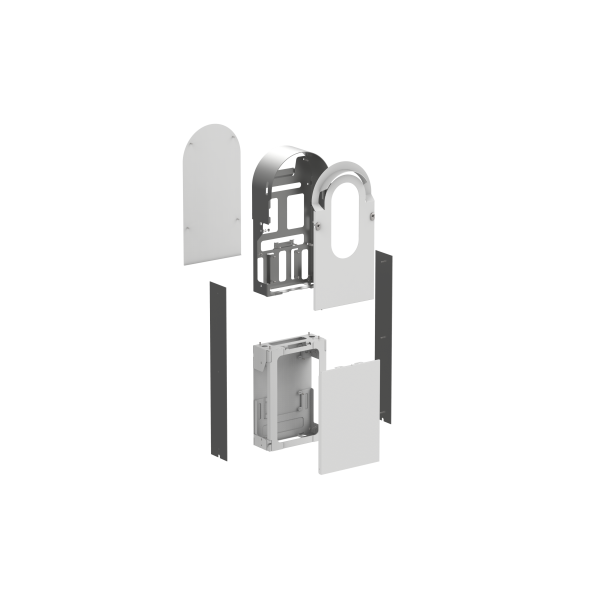 Evlink pro ac - kit metallique pour borne sur pied 1 point de charge