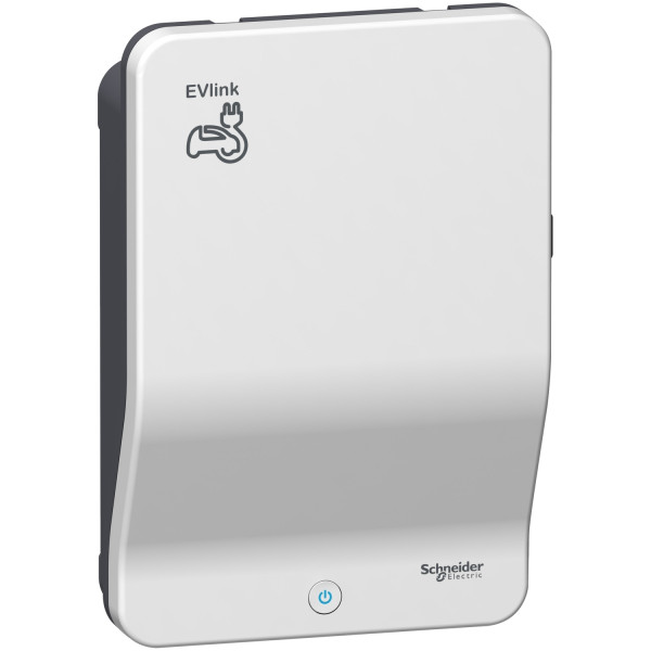 Borne de recharge 7kW  Evlink Wallbox Schneider - 32A Monophasé - IP54 - 1 Prise T2S -  Clé IEC
