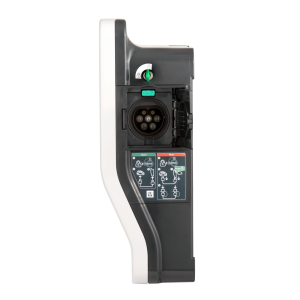 Borne de recharge 7kW  Evlink Wallbox Schneider - 32A Monophasé - IP54 - 1 Prise T2S -  Clé IEC