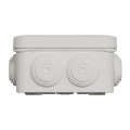 Mureva box - boite de dérivation avec embouts - 80x80x45 - ip55 - blanc polaire