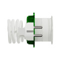 Unica system+ - bloc de prise à encastrer xs - 2p+t + usb a - câble 2m - blanc