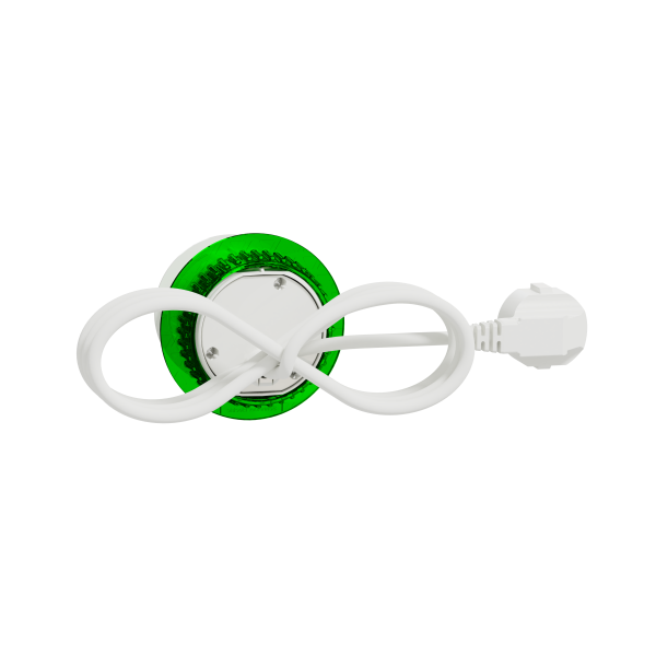 Bloc de prise à encastrer xs Unica system+ 2P+T + USB A - câble 2m - blanc