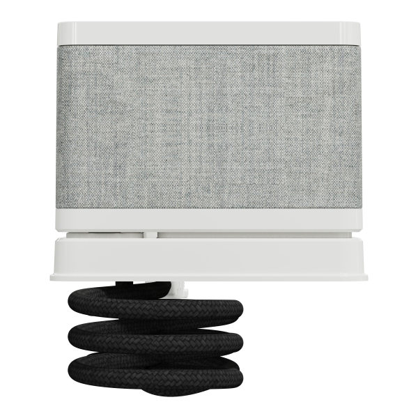 Unica system+ - clip bureau s design - 3 pc + usb a+c 3,1a - 2m - blanc/tissu