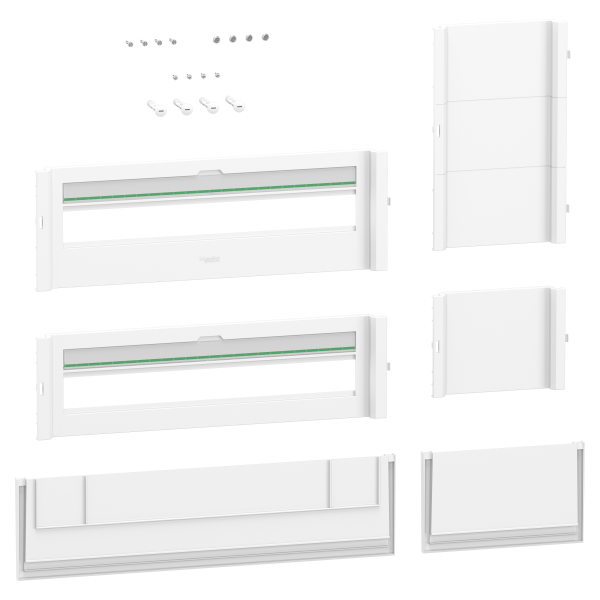 Prismaset s - coffret saillie plastique & métal 6 rangées 24 modules + gaine