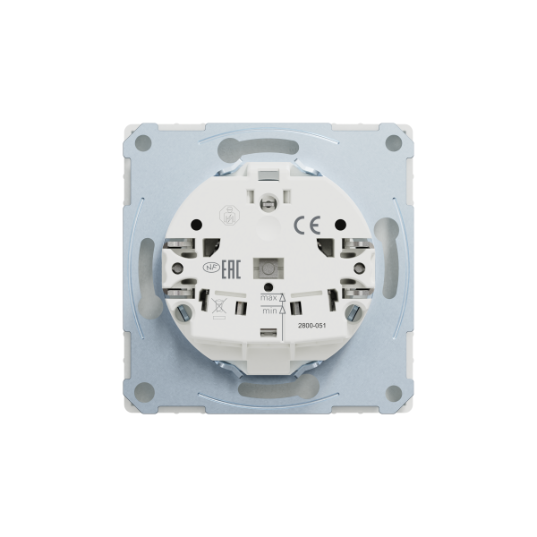 D-life - prise de courant 2p+t - fr - méca + enjoliveur - blanc nordic mat
