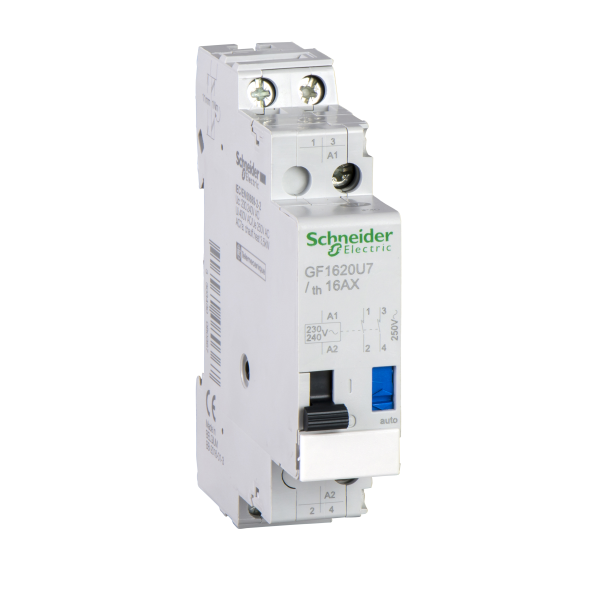 Schneider Electric Télérupteur Gf16 Bobine 220 V 50 Et 60Hz 1 O Plus 1 F 16 A