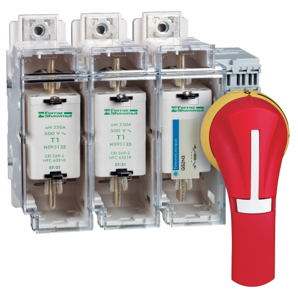 Schneider Electric Poignée externe Front 100..400A Ip65 Rouge
