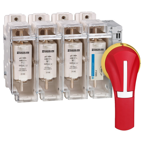 Schneider Electric Poignée externe Front 100..400A Ip65 Rouge