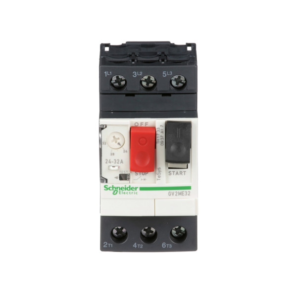 Schneider Electric Disjoncteur Moteur Gv2Me 24 à 32 A 3P 3D Déclencheur Magnétothermique