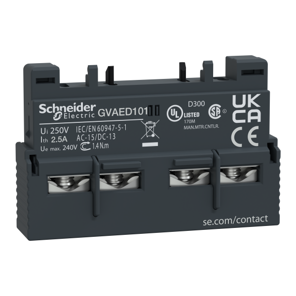 Schneider Electric Block Additif Frontal 1 Nc 1 No Defaut