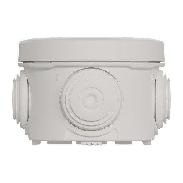 Mureva box - boite de dérivation avec embouts - Ø60 - ip55 - blanc polaire