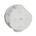 Mureva box - boite de dérivation avec embouts - Ø60 - ip55 - blanc polaire