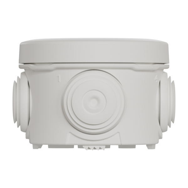 Mureva box - boite de dérivation avec embouts - Ø60 - ip55 - blanc polaire