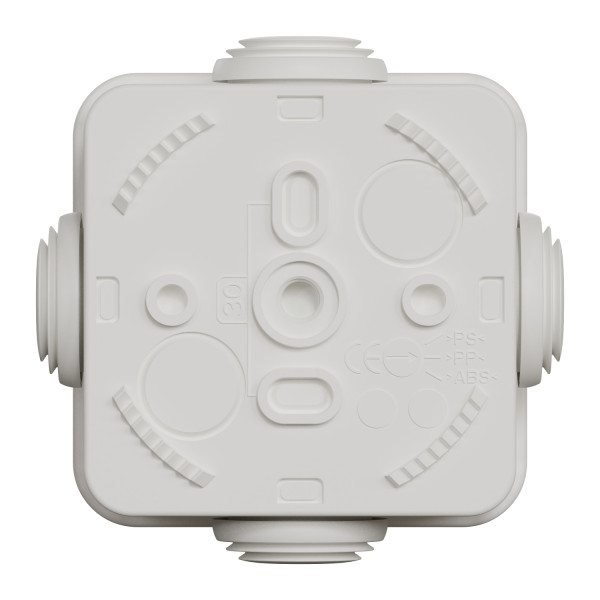 Boîte de dérivation 65x65x45 Schneider Mureva box étanche 4 embouts Blanc polaire IP55