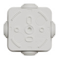 Boîte de dérivation 65x65x45 Schneider Mureva box étanche 4 embouts Blanc polaire IP55
