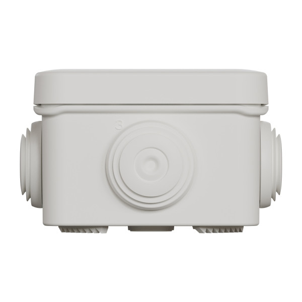 Boîte de dérivation 65x65x45 Schneider Mureva box étanche 4 embouts Blanc polaire IP55