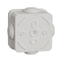 Boîte de dérivation 65x65x45 Schneider Mureva box étanche 4 embouts Blanc polaire IP55