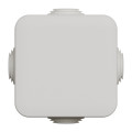 Boîte de dérivation 65x65x45 Schneider Mureva box étanche 4 embouts Blanc polaire IP55