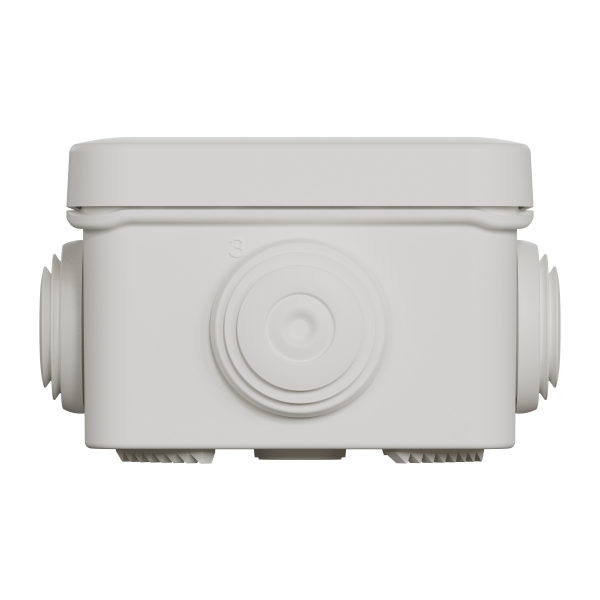 Boîte de dérivation 65x65x45 Schneider Mureva box étanche 4 embouts Blanc polaire IP55