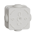 Boîte de dérivation 65x65x45 Schneider Mureva box étanche 4 embouts Blanc polaire IP55