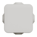 Boîte de dérivation 65x65x45 Schneider Mureva box étanche 4 embouts Blanc polaire IP55