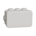Mureva box - boite de dérivation avec embouts - 105x65x55 - ip55 - blanc polaire