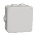 Mureva box - boite de dérivation avec embouts - 105x105x55 - ip55 - blanc polair