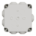 Mureva box - boite de dérivation avec embouts - 105x105x55 - ip55 - blanc polair