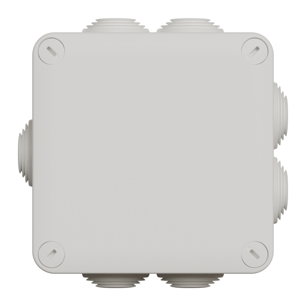 Mureva box - boite de dérivation avec embouts - 105x105x55 - ip55 - blanc polair