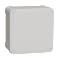Mureva box - boite de dérivation face lisse - 105x105x55 - blanc polaire